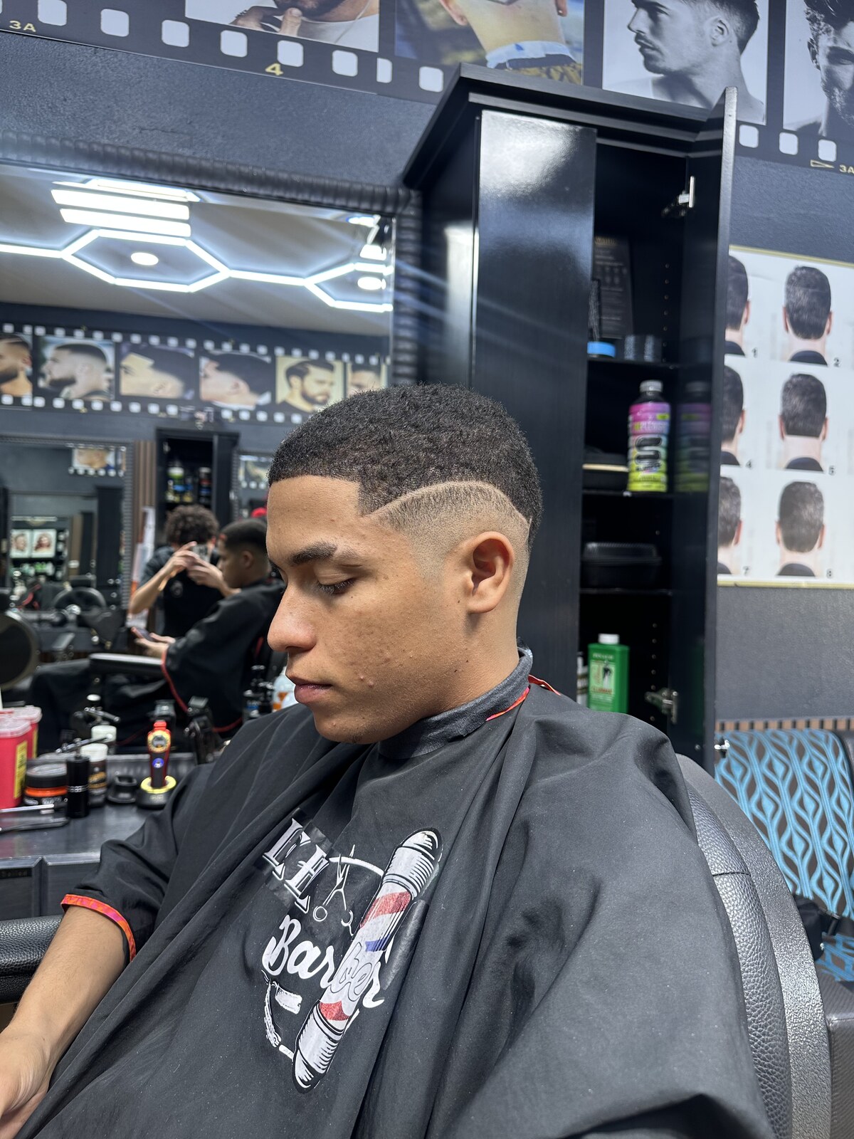 Precision men's haircut at Leez Barbershop Garden Grove